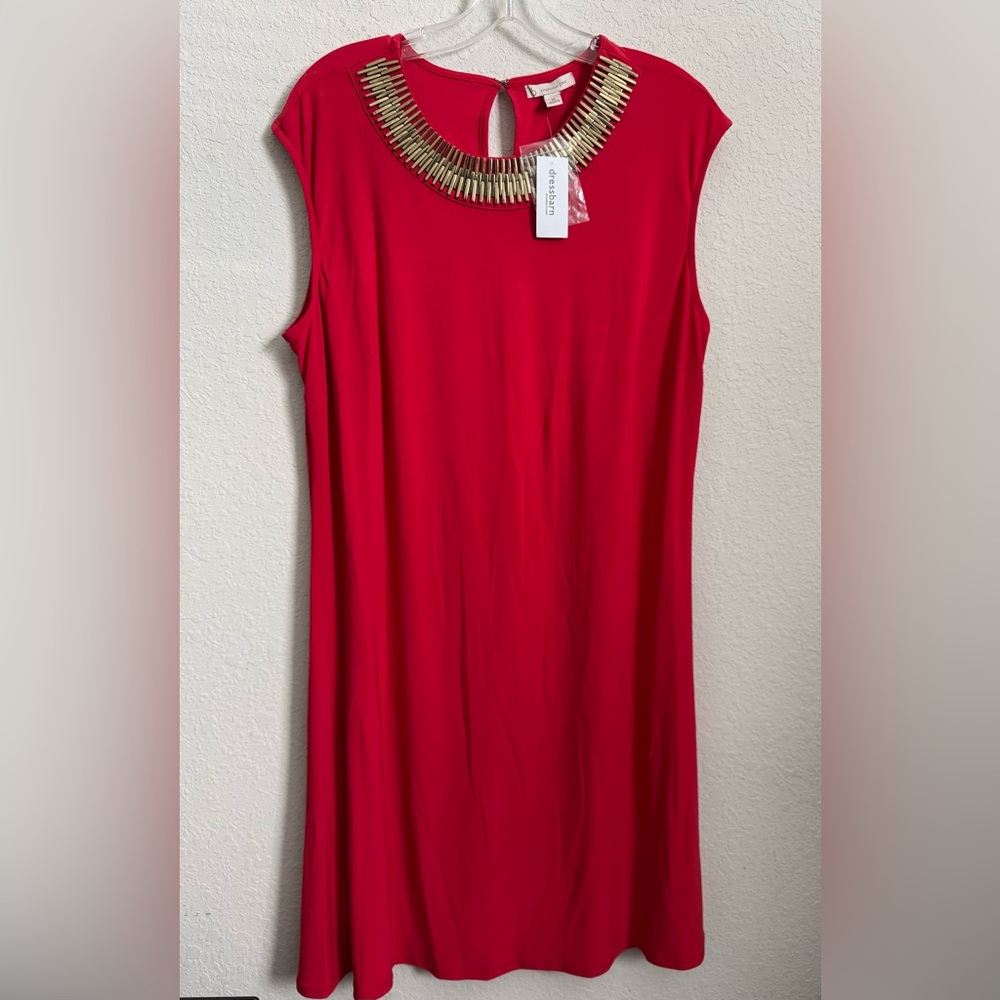 CB‎ Established 1962 Red Shift Dress Size XL
